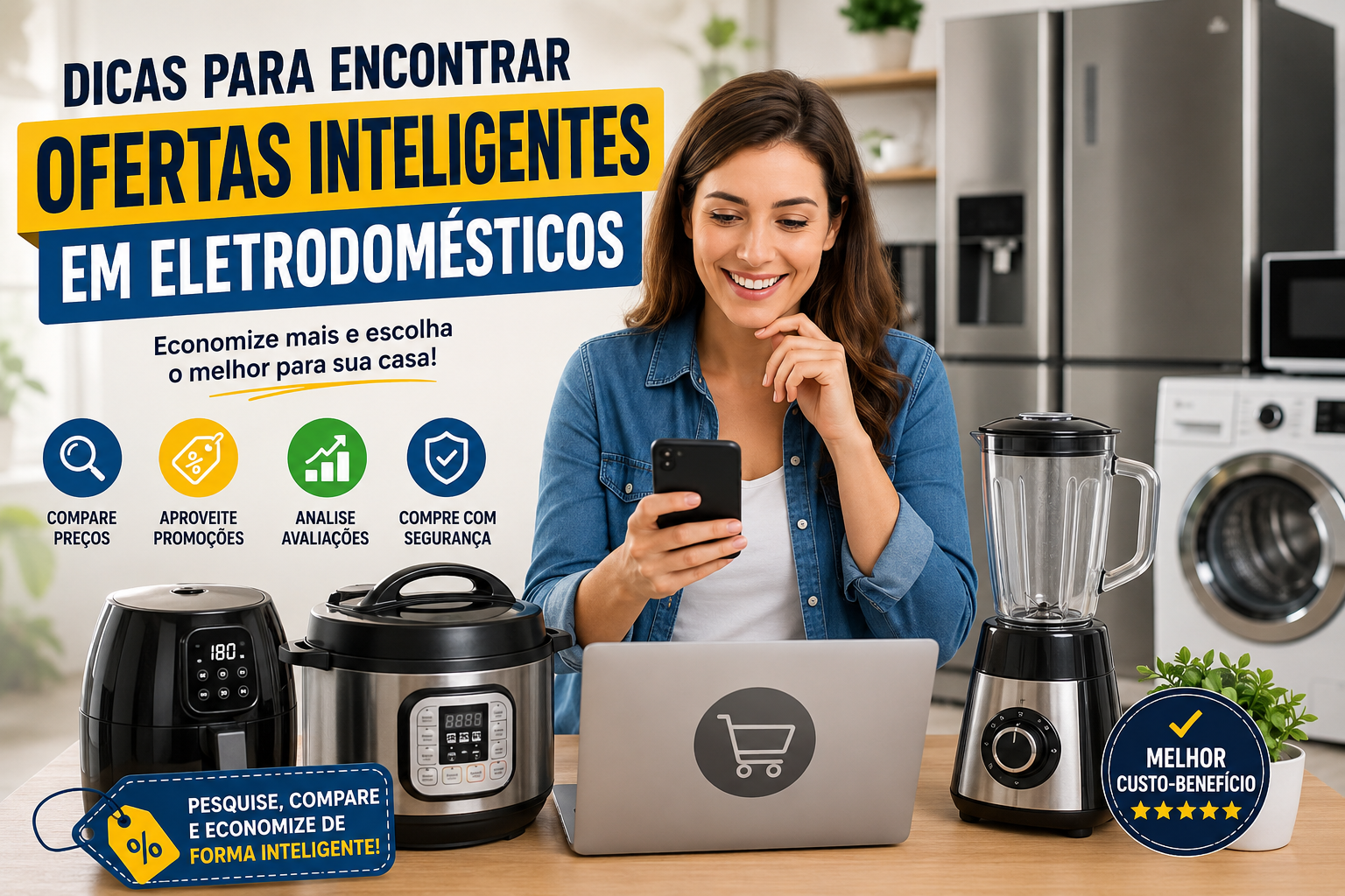 Dicas Para Encontrar Ofertas Inteligentes em Eletrodomésticos e Economizar de Verdade